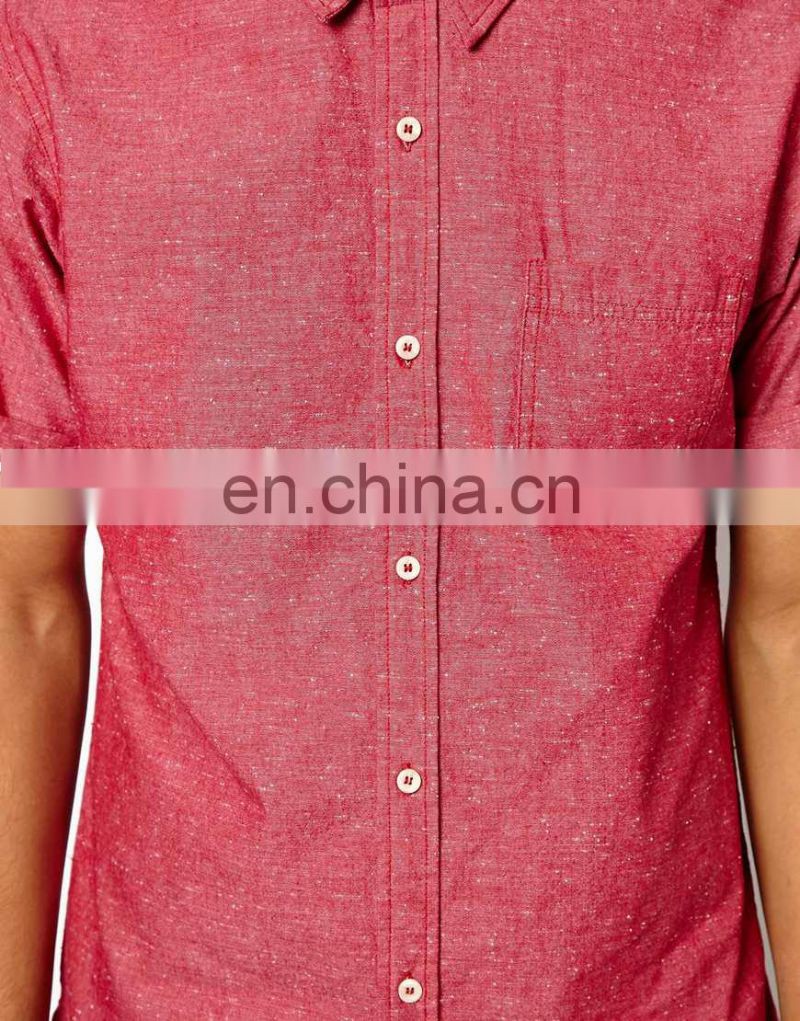 Outdoor wear cotton short sleeve latest fashion men casual shirts model-sc142