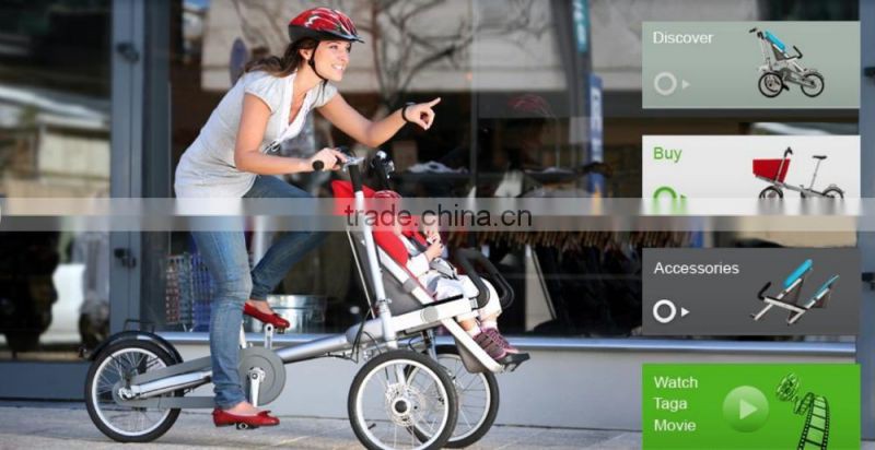 3 wheels Infant mother bike baby stroller bike