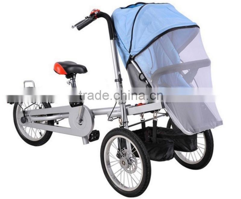 3 wheels Infant mother bike baby stroller bike