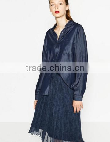 Guangzhou Factory manufacturer 2016 new model shirts ,casual blouses custom