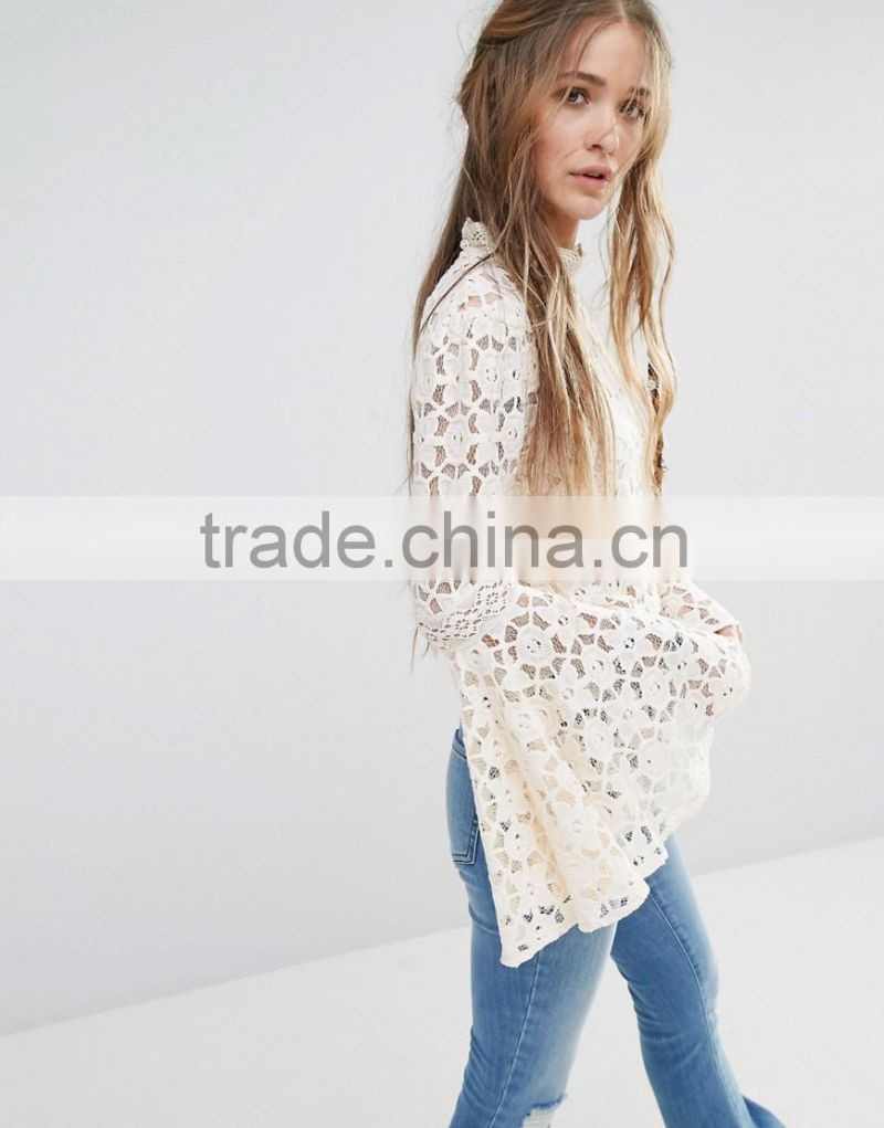 2016 Ladies Fashion Back Cut Out Design Sexy tops Bbell Sleeve Designer western tops images