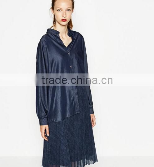 Guangzhou Factory manufacturer 2016 new model shirts ,casual blouses custom