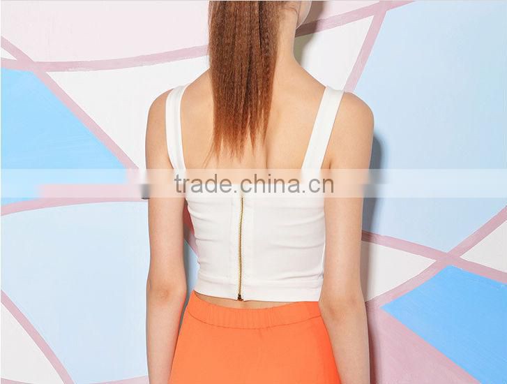 Cut Out Sexy fancy ladies tops latest design 2016
