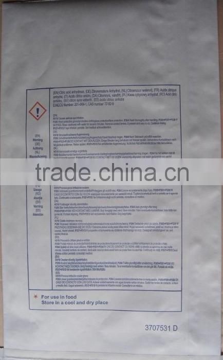 factory citric acid anhydrous/citric acid monohydrate price food grade