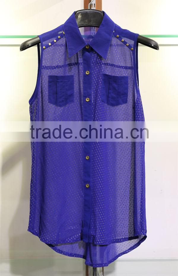 gold blocking iron tablets georgette blouse