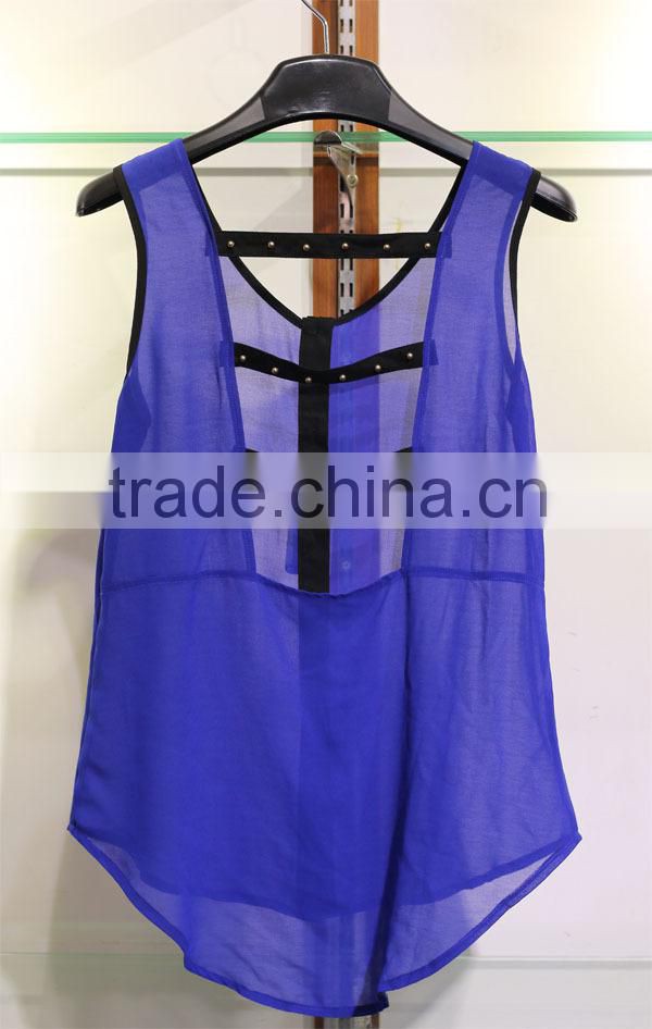 backless caged sexy casual ladies tank tops