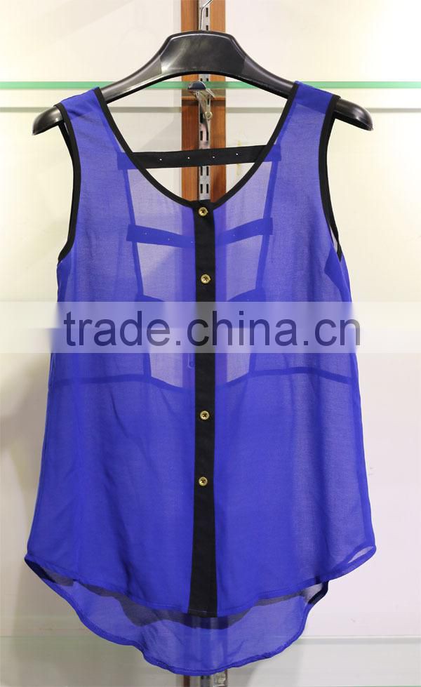 backless caged sexy casual ladies tank tops