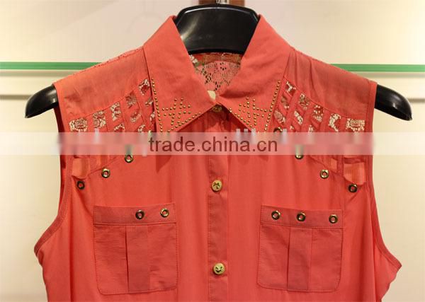 circle iron tablets eyelet off shoulder artifcial cotton tops