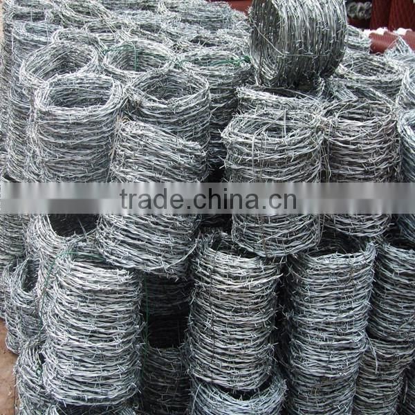Cheap galvanized barbed wire with machine for sale