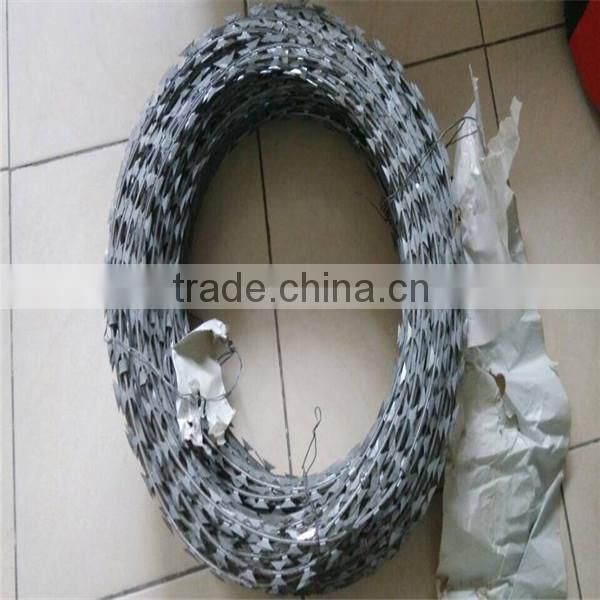 Cross razor concertina razor barbed wire (Guangzhou factory)