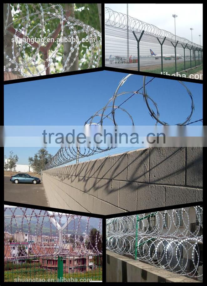 Hot sale high quality razor barbed wire price per roll in Guangzhou