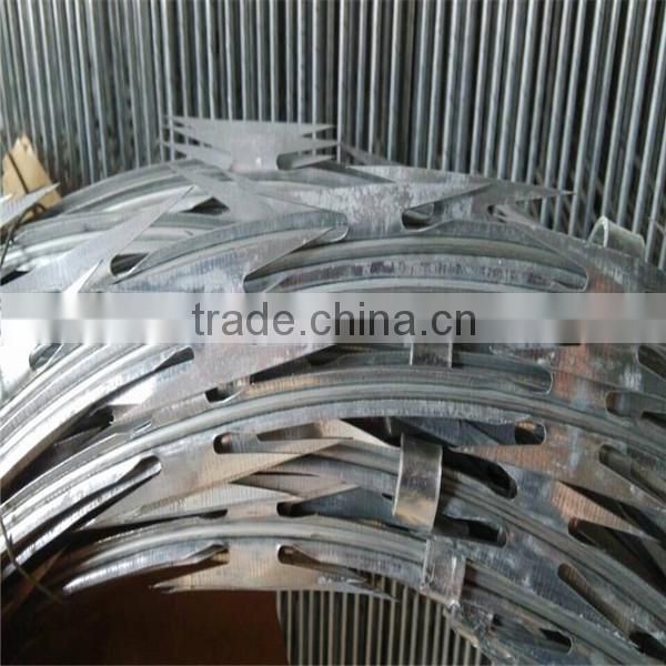 Cross razor concertina razor barbed wire (Guangzhou factory)