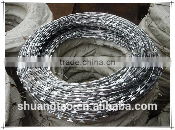 Cross razor concertina razor barbed wire (Guangzhou factory)