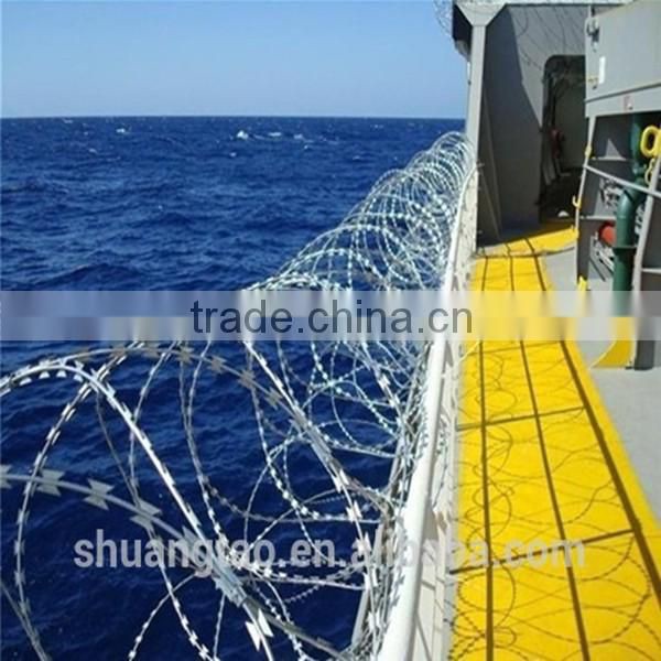 Professional ISO Security fencing razor barbed wire mesh fence,razor barbed wire