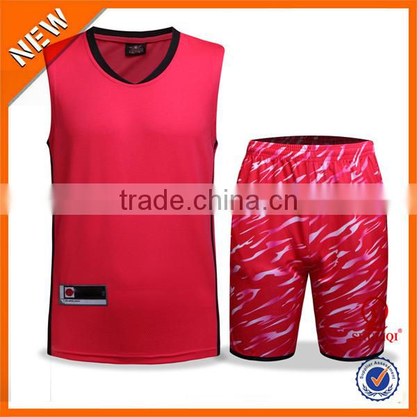 2016 100% Polyester quick dry latest new basketball jersey design for man