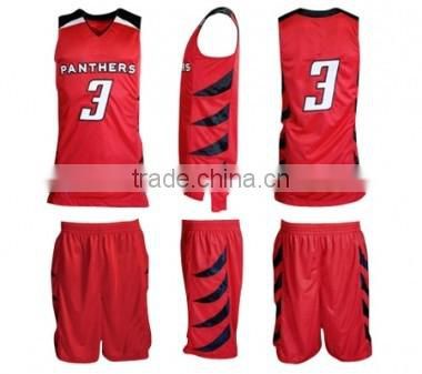 2016 best basketball jersey design wholesale dry fit 100 % polyester basketball uniform