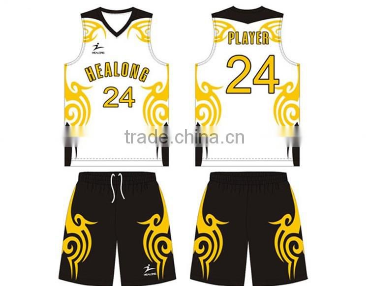 Wholesale latest best basketball jersey design 2016
