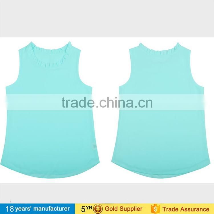 wholesale casual plus size loose sleeveless office women chiffon tops blouses elegant designs 2017