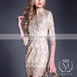 2016 ladies smart new model casual dress