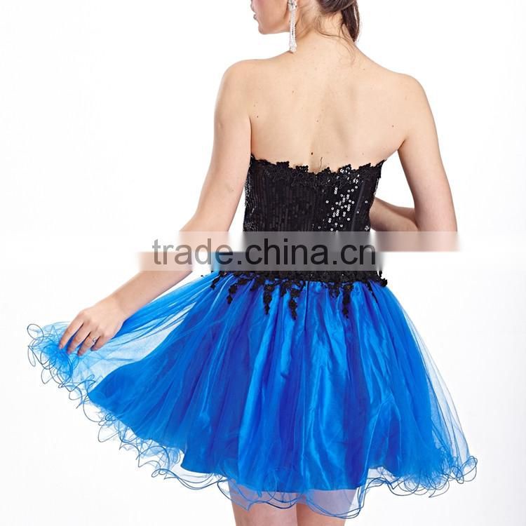 2016 navy blue latest design formal evening gown