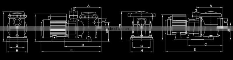 MVP series Pool Sand Filter With Pump swimming pool air blower pump Pool Pumps