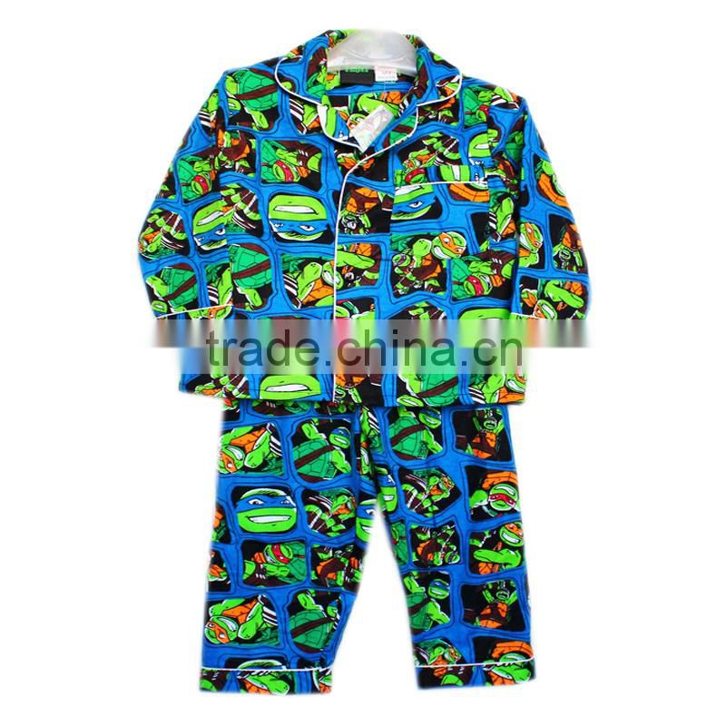 turtles kid cotton pajamas spiderman pyjamas cartoon winter children sleepwear