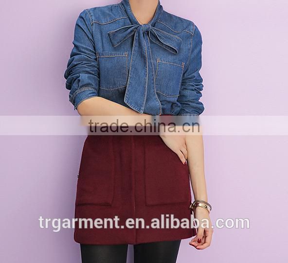 newest jean shirt floral jean tops jean summer shirts