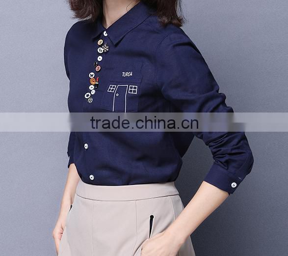 cotton blouse 2016 blouse for office blouses for women wholesale