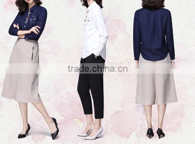 cotton blouse 2016 blouse for office blouses for women wholesale
