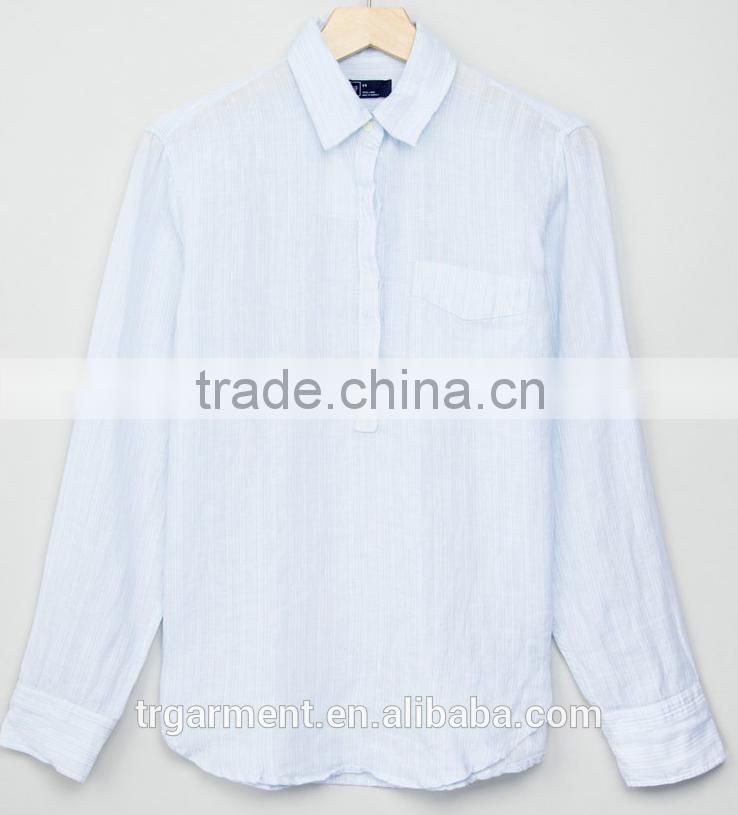 women bodyshirt linen casual tops plus size blouses