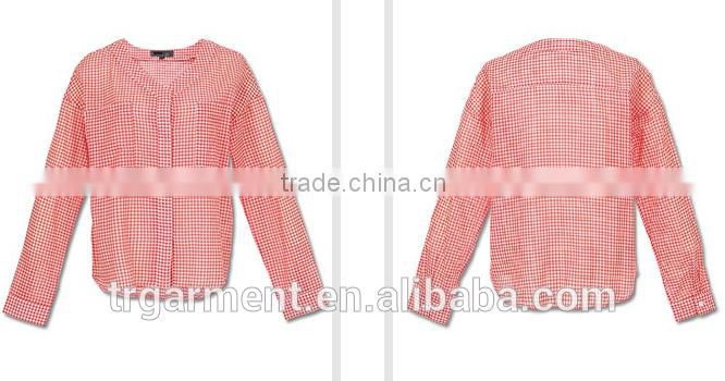 korean blouse wholesale blouse linen ruffle blouse