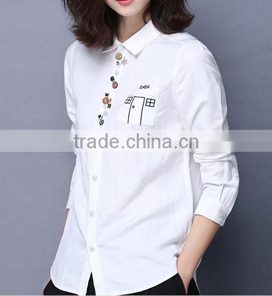 cotton blouse 2016 blouse for office blouses for women wholesale