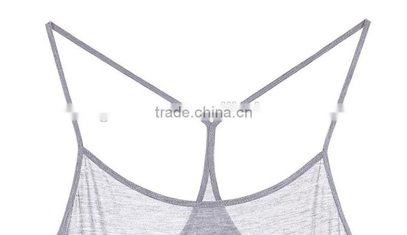 Fashion sexy spaghetti strap long vest