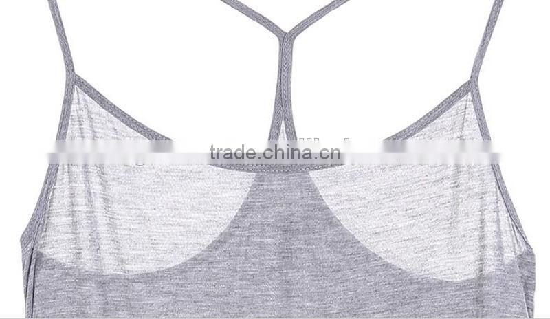 Fashion sexy spaghetti strap long vest