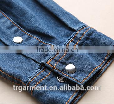 newest jean shirt floral jean tops jean summer shirts