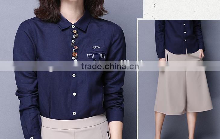 cotton blouse 2016 blouse for office blouses for women wholesale