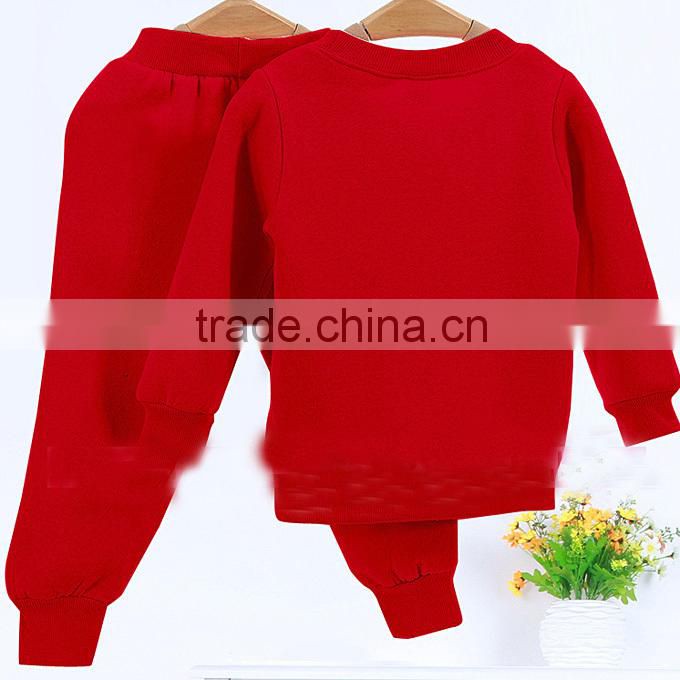 2015 Hot Sale Boy And Girl Flower Clothing Sets With fawn Pattern 2 Piece Children Casual Clothes CS41011-5