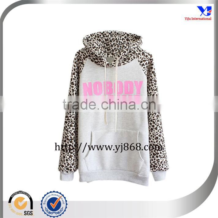 Leopard Print cheap women's custom hoodies