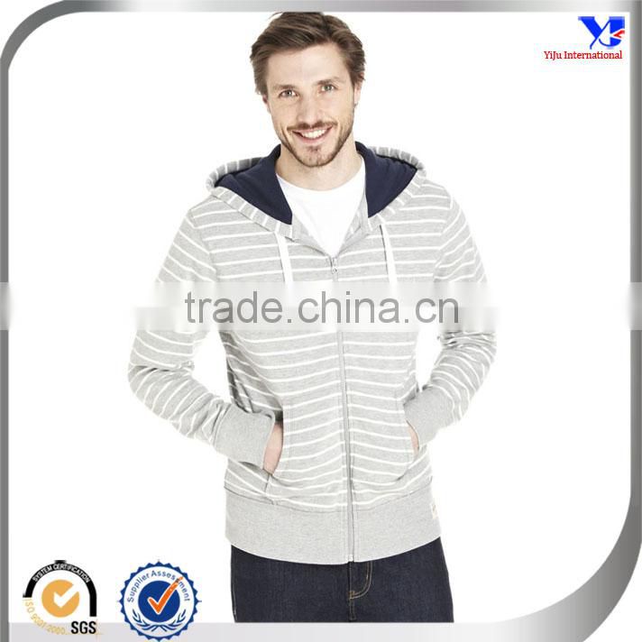 Zip up strips color good price fahion brand hoody