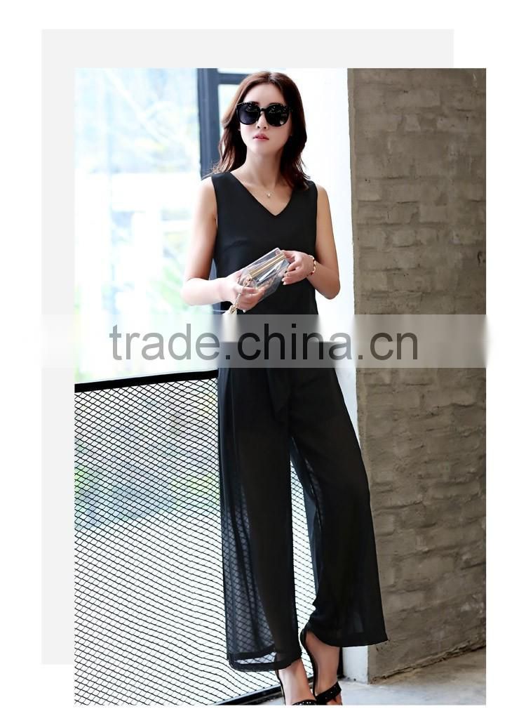 ladies elegant long transparent dress sleeveless dress