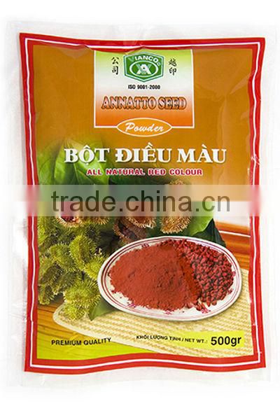 Vietnam Best-Quality Annatto Seed Powder 500g FMCG products