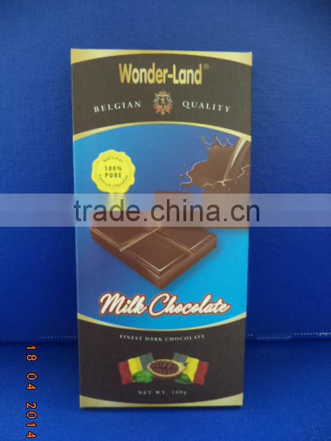 OEM Serviced Accepted Belgium Quality Dark Chocolate 100g FMCG products