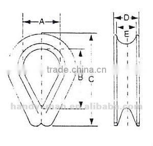 Stainless Steel Wire Rope Thimble