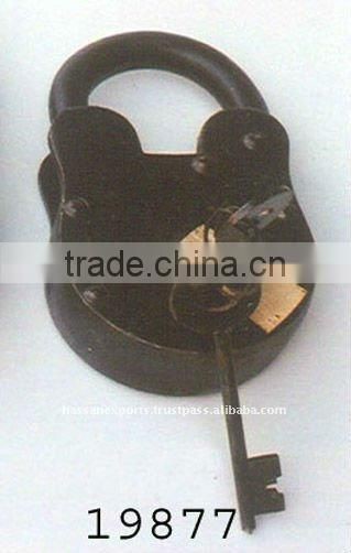 Antique Iron lock and Hanging keys