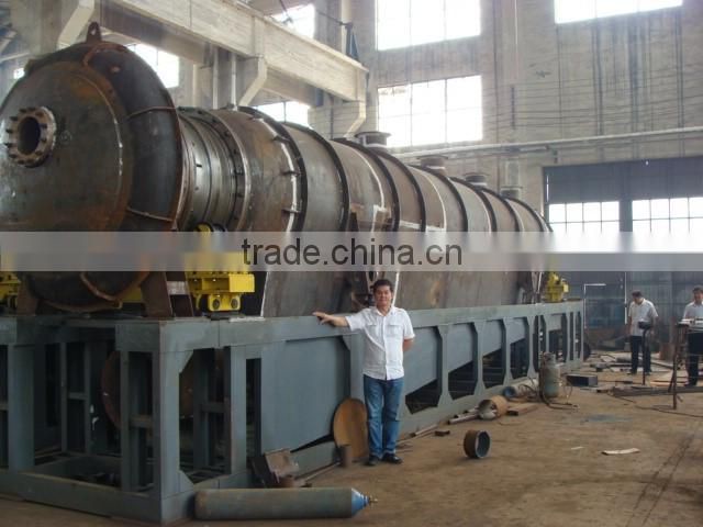 continuous waste tire/plastic pyrolysis machine to fuel oil carbon black