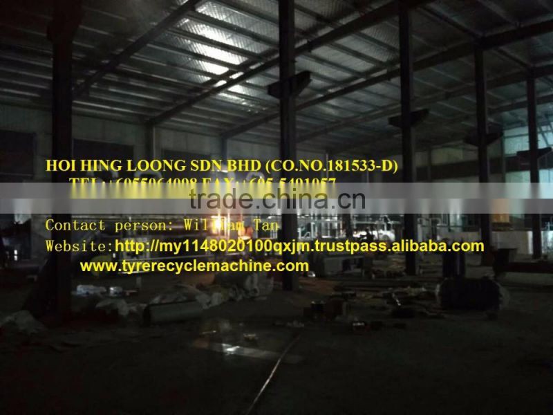 hot selling 2016 new industrial waste tire pyrolysis oil machine