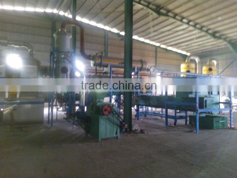 continuous waste tire/plastic pyrolysis machine to fuel oil carbon black