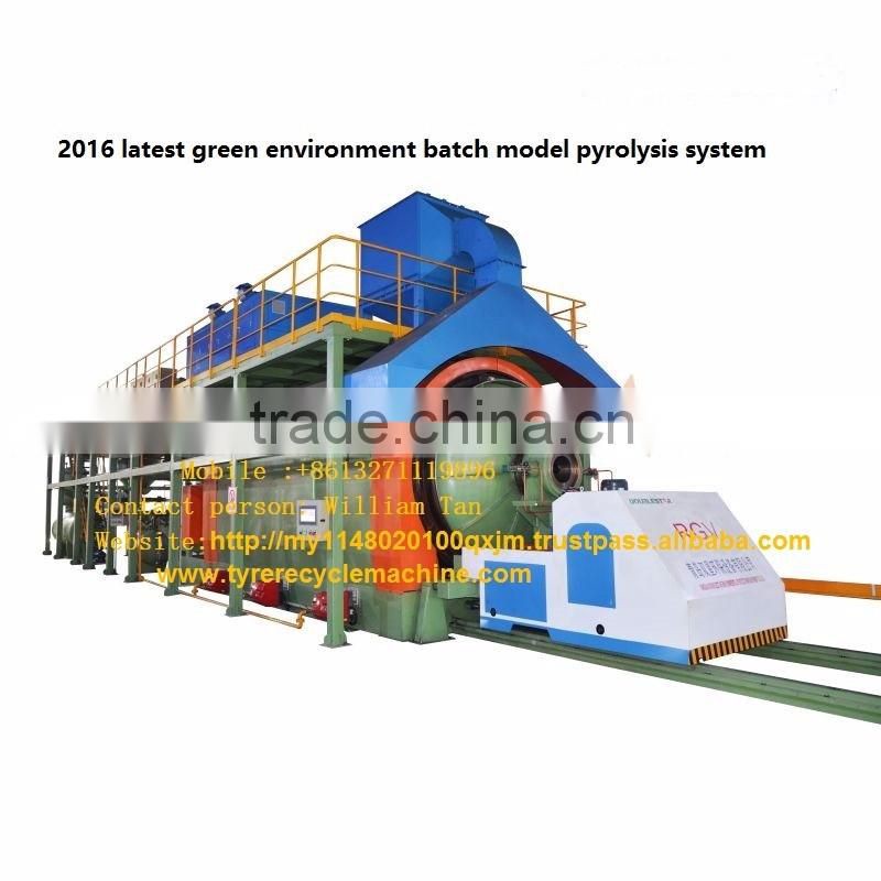hot selling 2016 new industrial waste tire pyrolysis oil machine