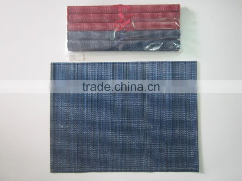 Purple colored bamboo table mat with competitive price from Vietnam