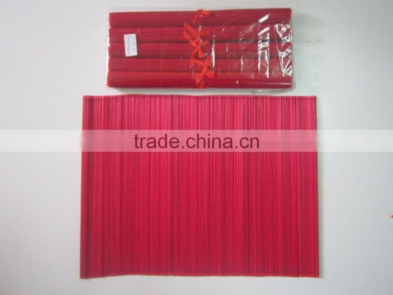 Purple colored bamboo table mat with competitive price from Vietnam
